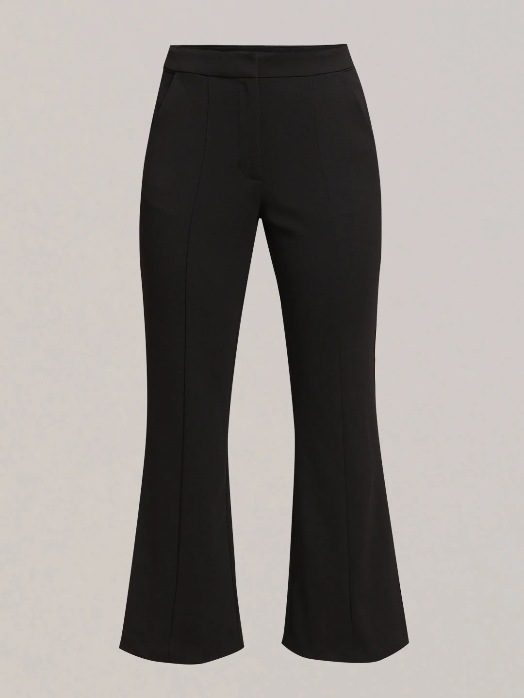 Black High Rise Flared Pants - Image 7
