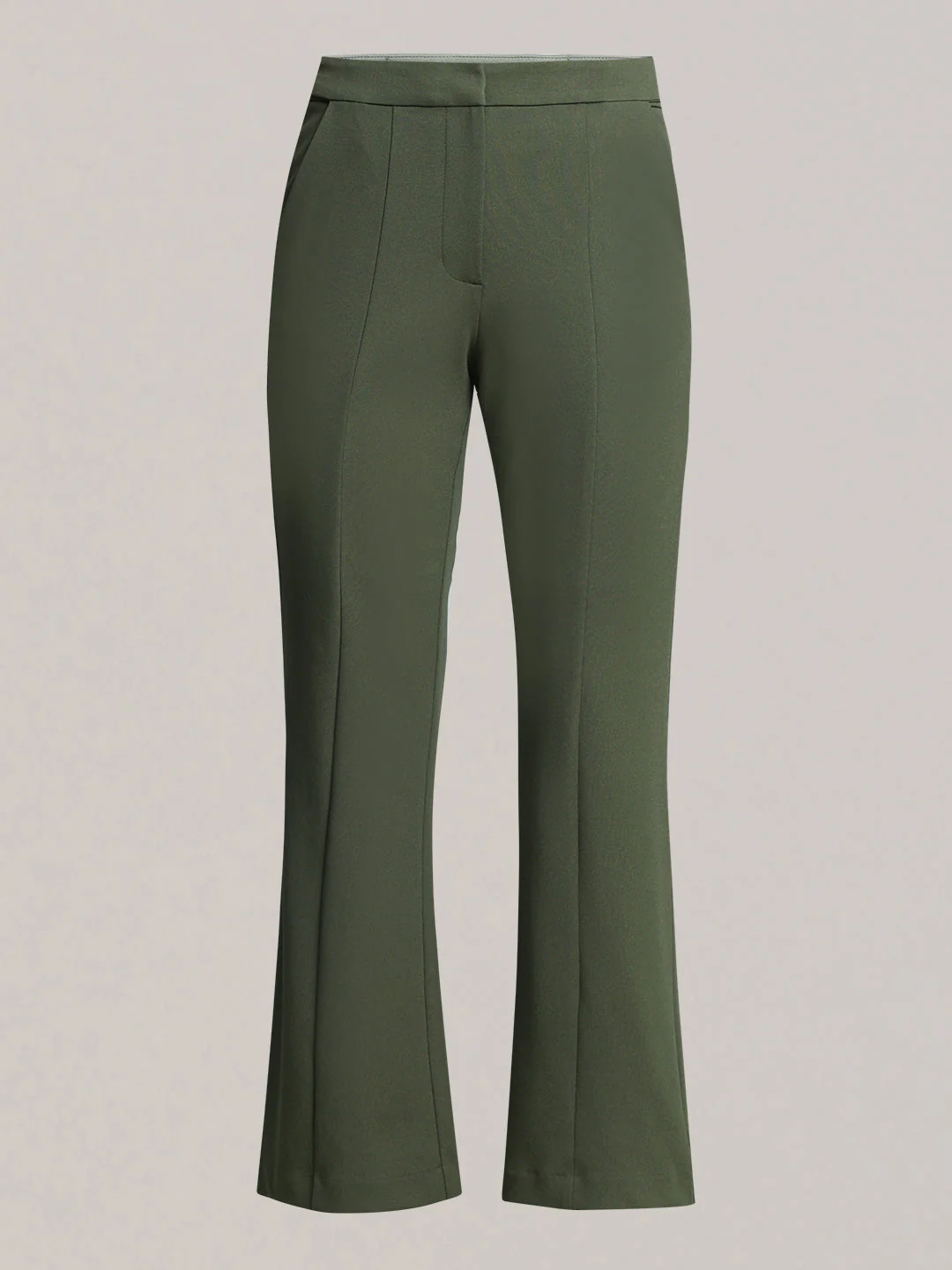 Green High Rise Flared Pants - Image 7