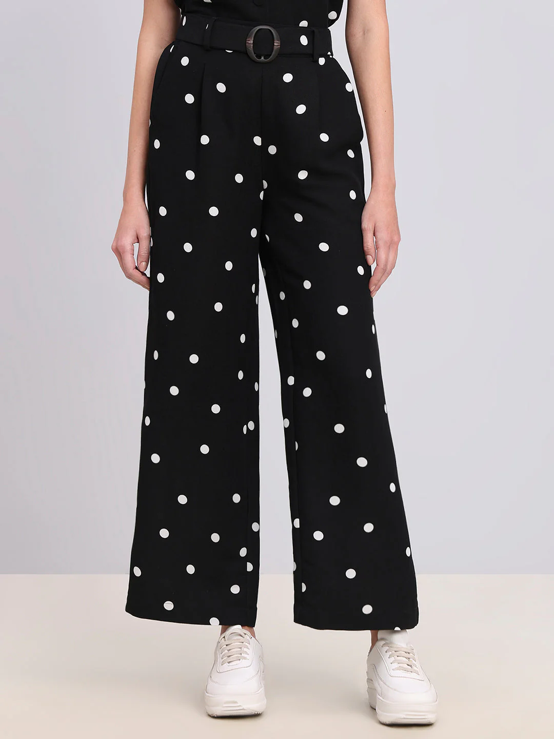 Polka Dot Wide Leg Pants - Image 2