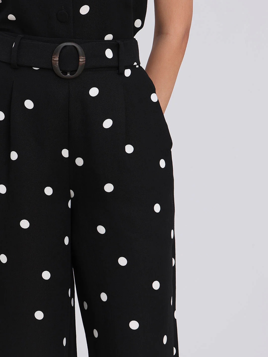 Polka Dot Wide Leg Pants - Image 6