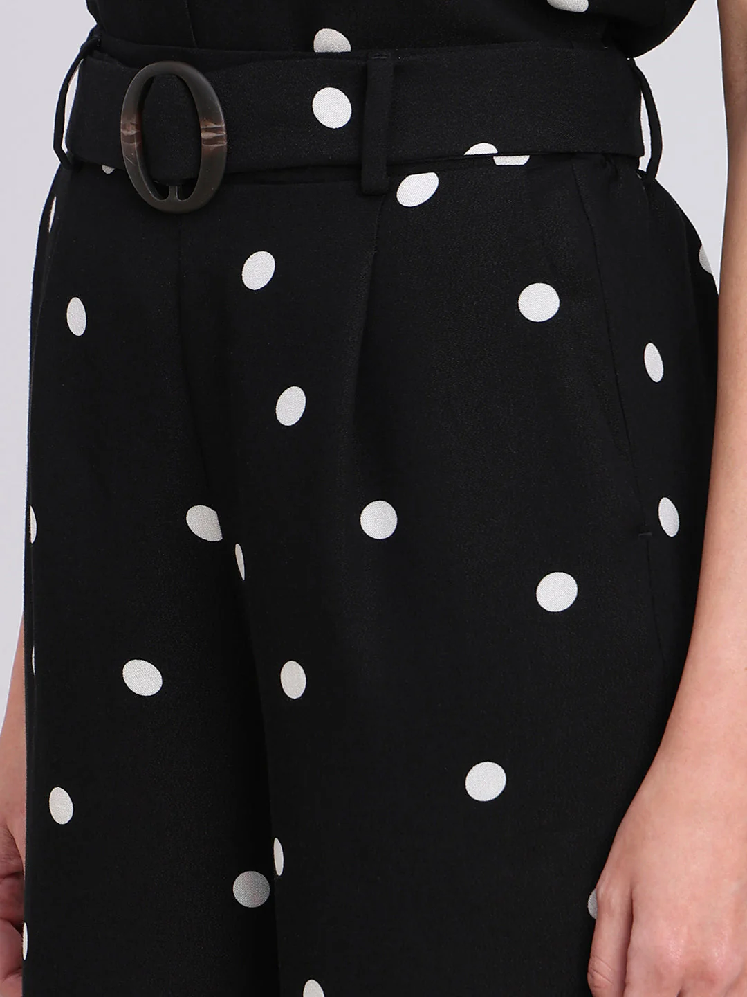 Polka Dot Wide Leg Pants - Image 8