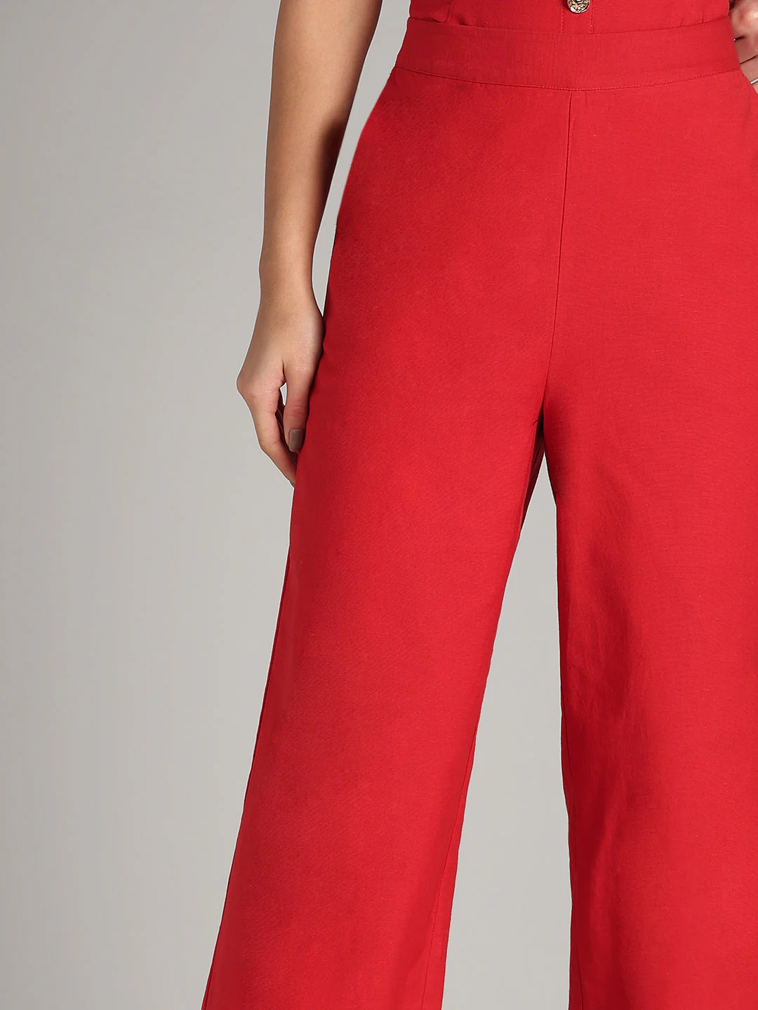 Red Straight Fit Pants - Image 6
