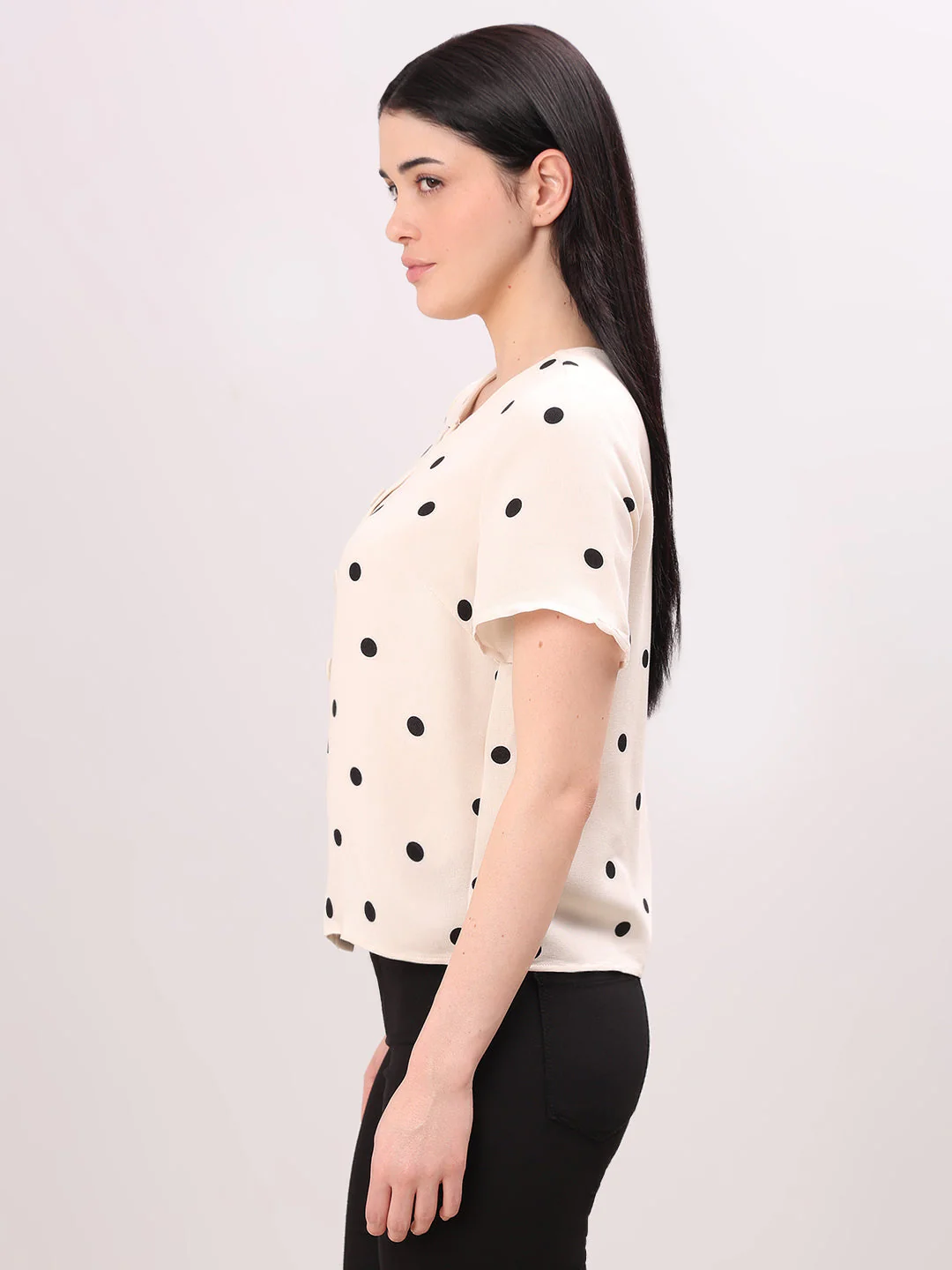 Beige Polka Dot Top - Image 3