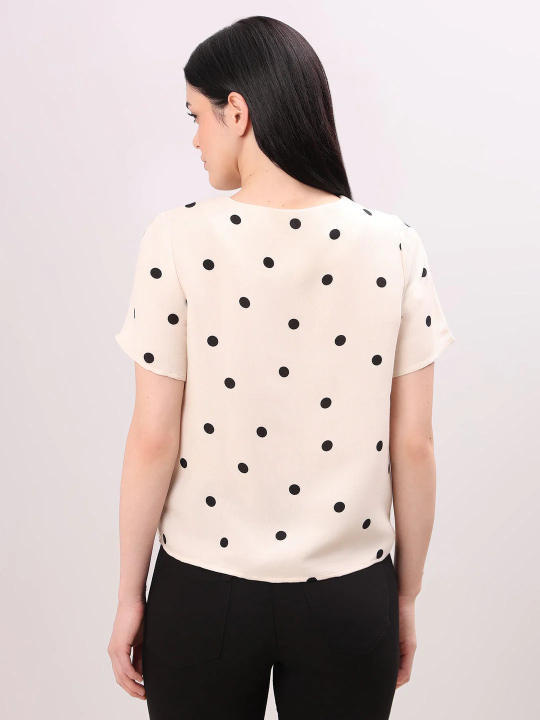 Beige Polka Dot Top - Image 4