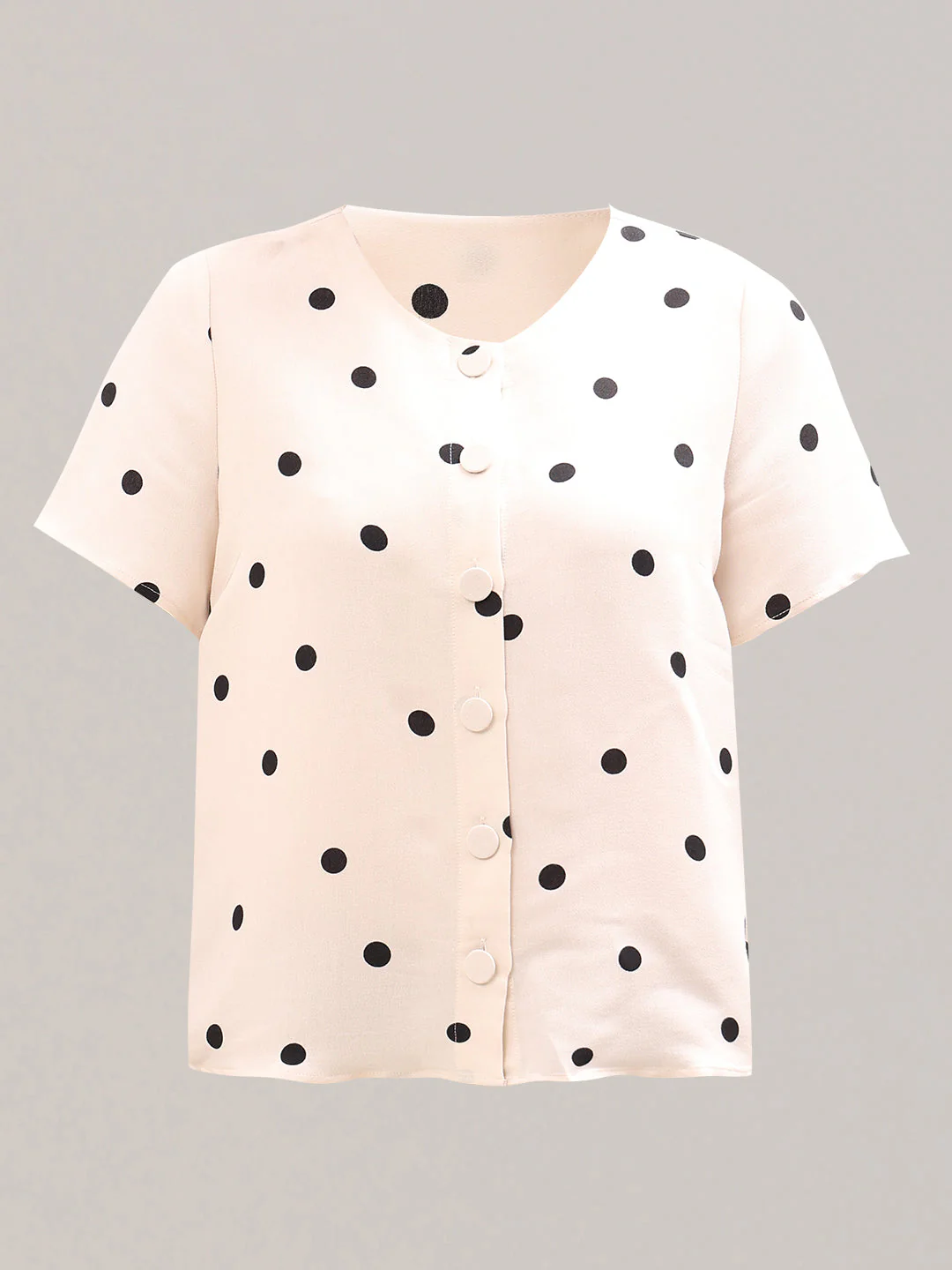 Beige Polka Dot Top - Image 7