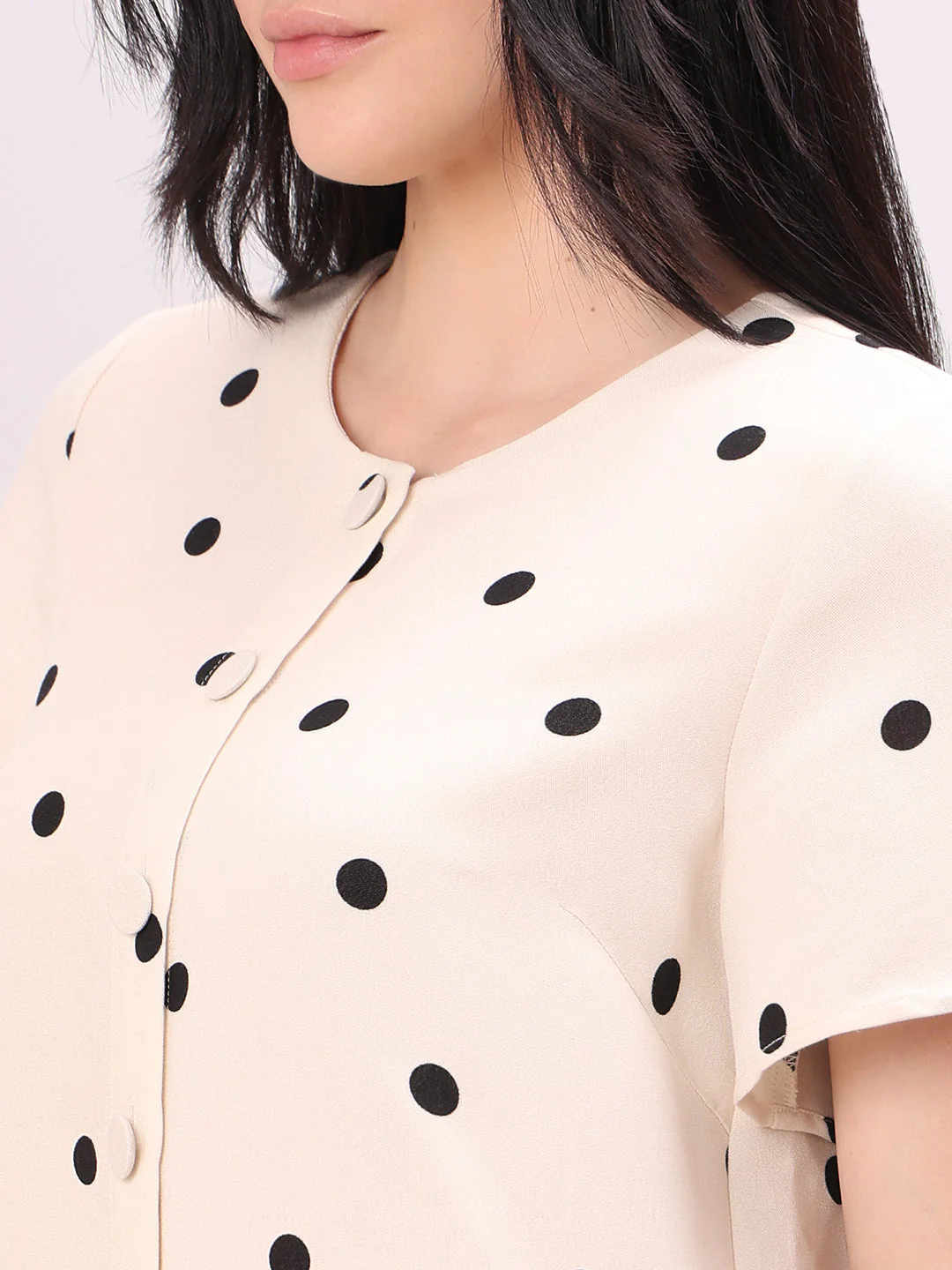 Beige Polka Dot Top - Image 8