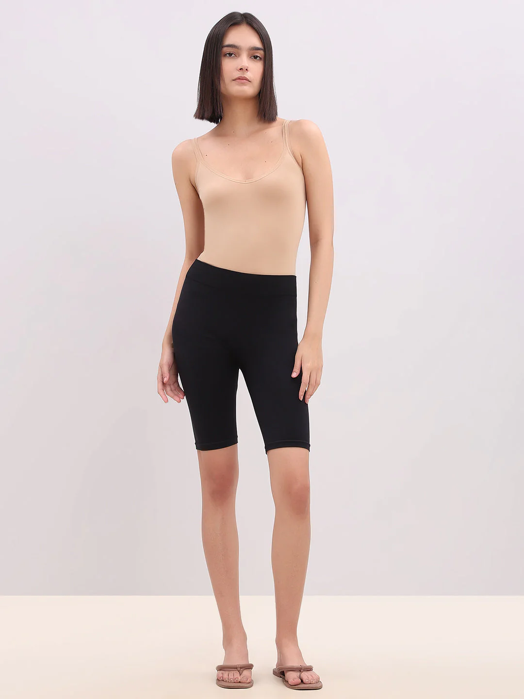Black Seamless Biker Shorts - Image 5