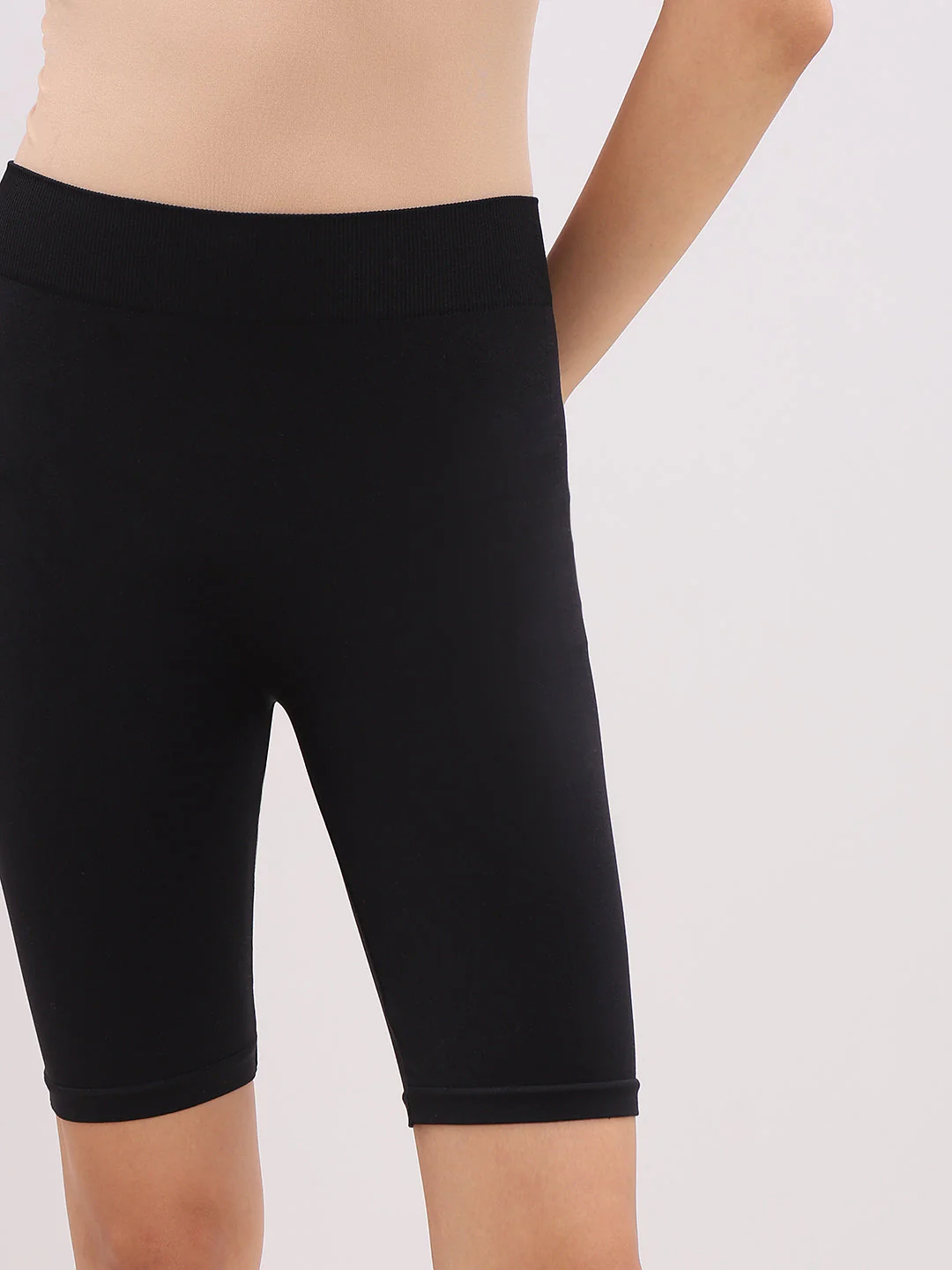 Black Seamless Biker Shorts - Image 6