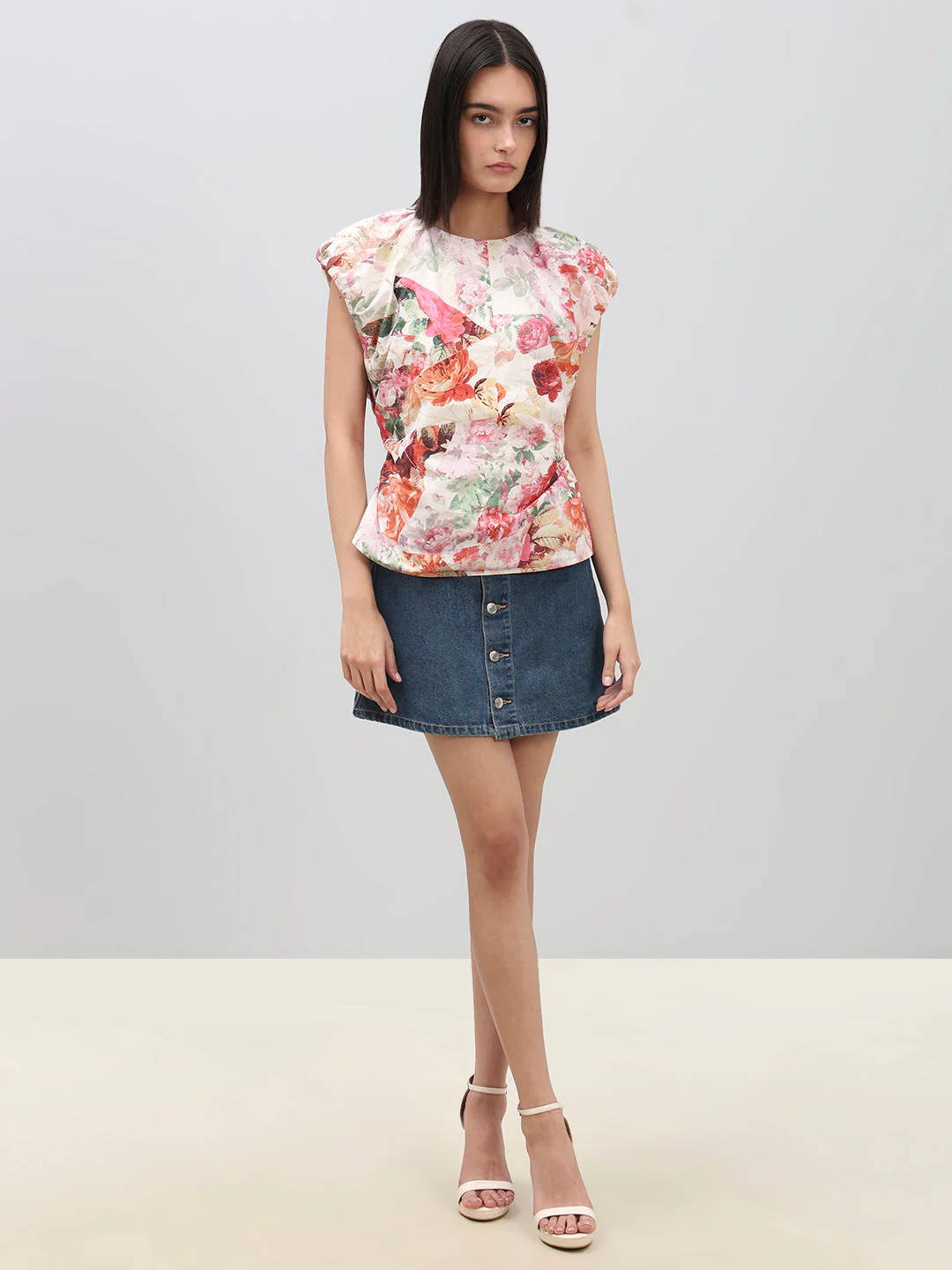 Floral Print Cotton Top - Image 5