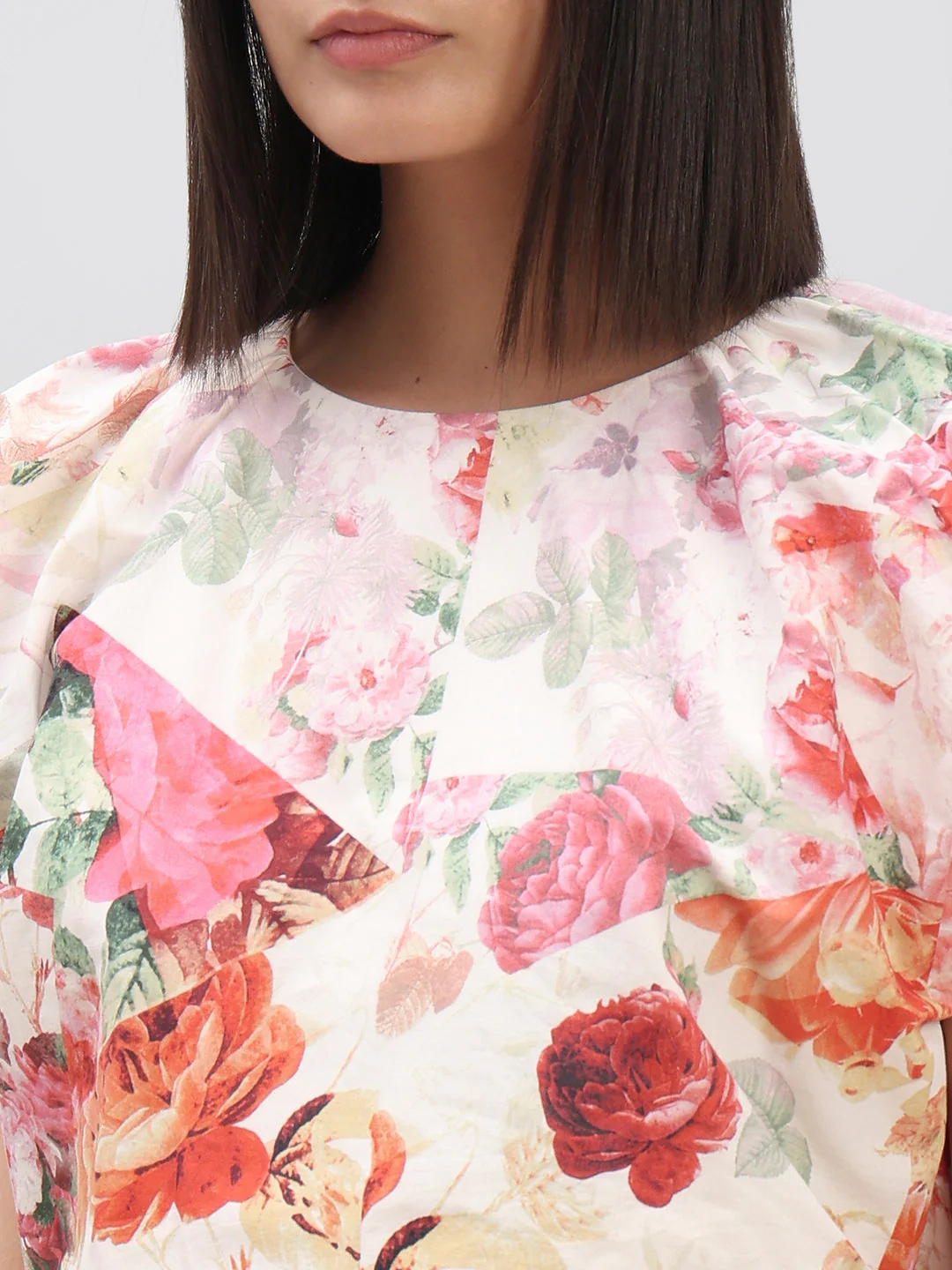 Floral Print Cotton Top - Image 8