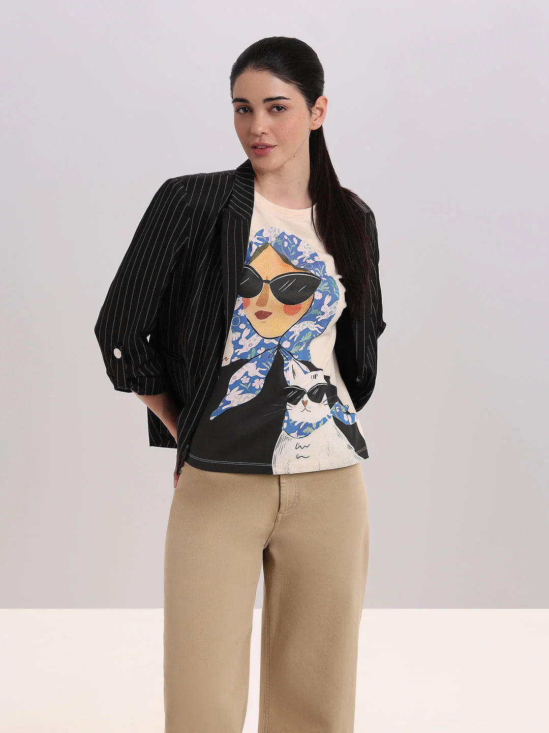 Graphic Print Cotton T-shirt