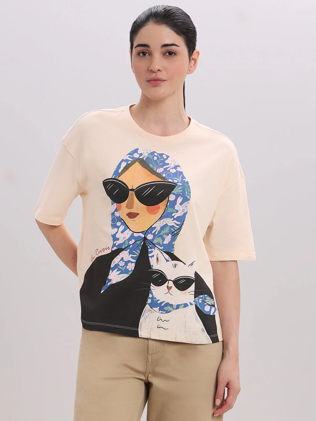 Graphic Print Cotton T-shirt - Image 2
