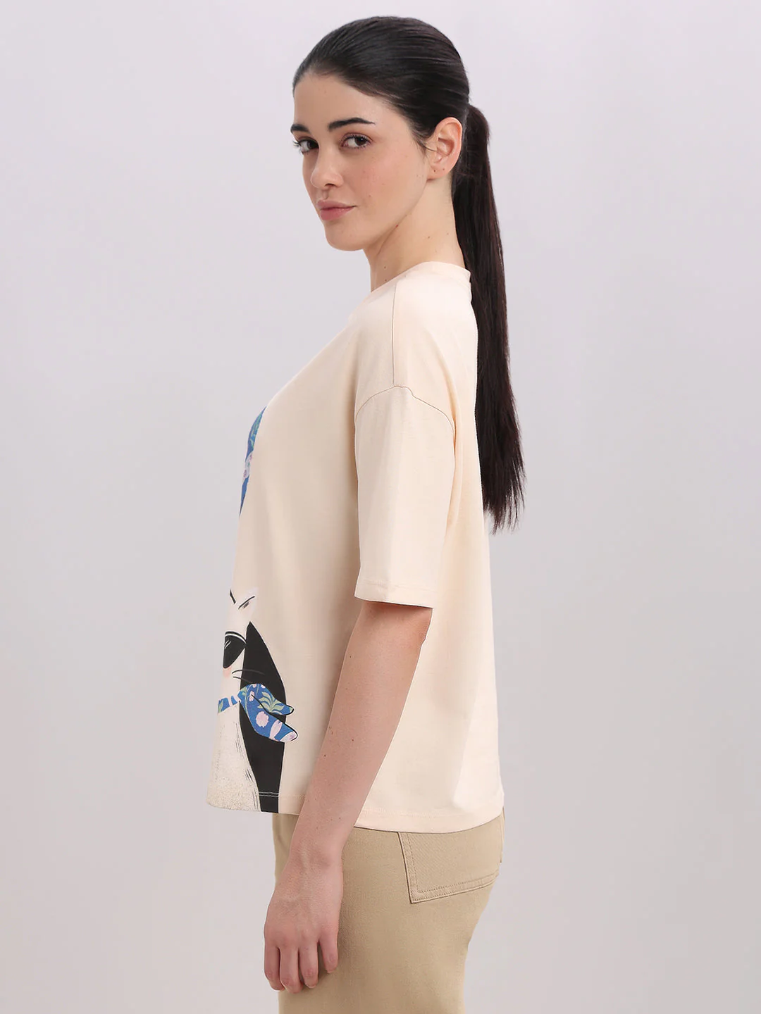 Graphic Print Cotton T-shirt - Image 3