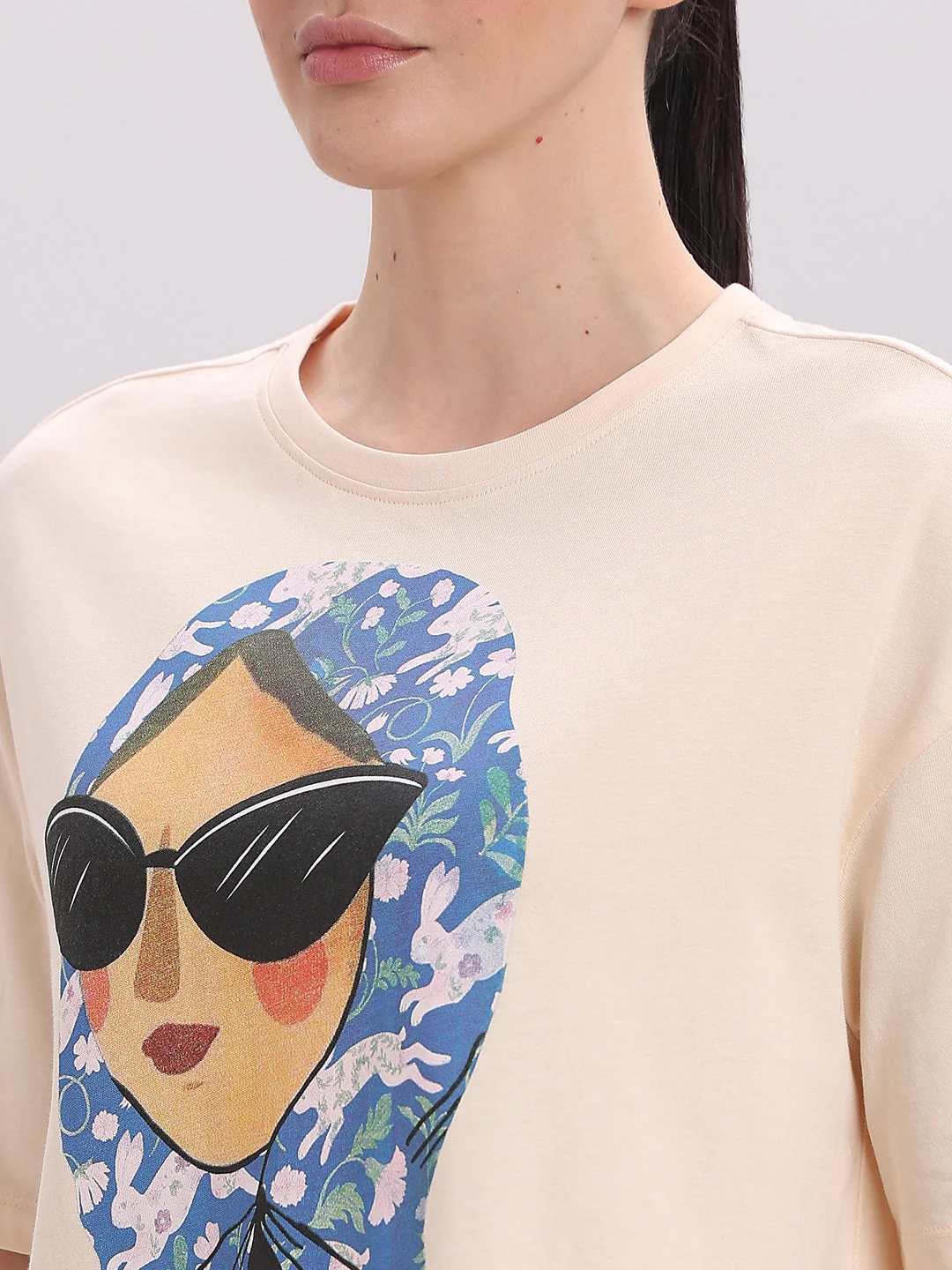 Graphic Print Cotton T-shirt - Image 8