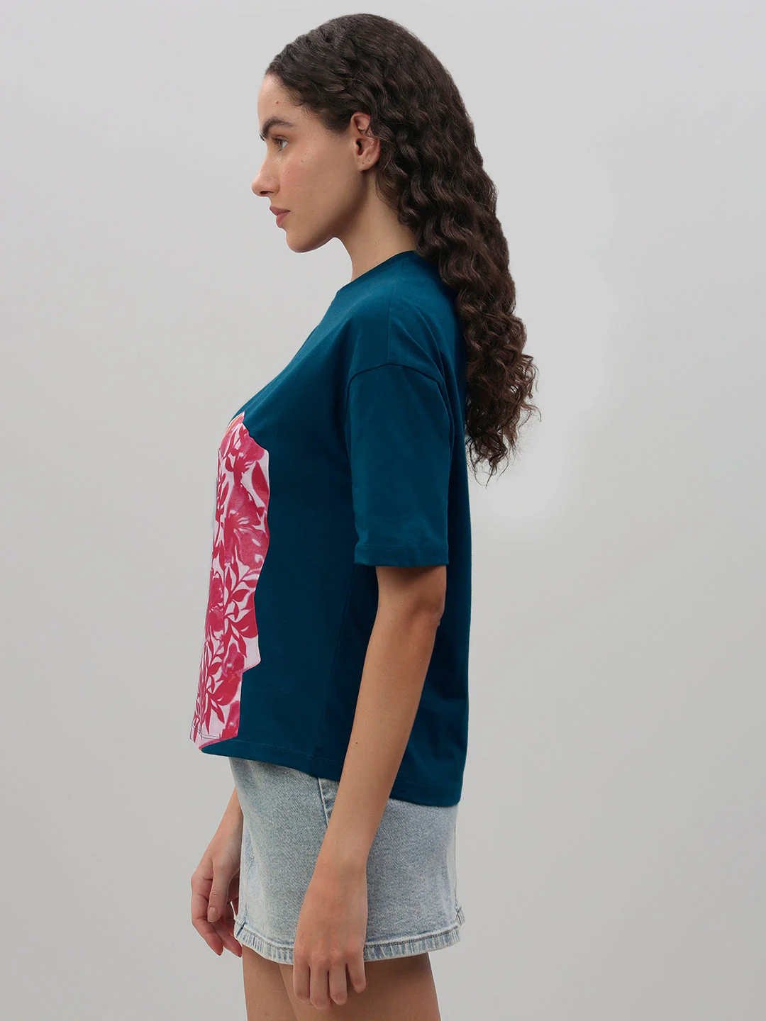 Blue Graphic Print T-Shirt - Image 3