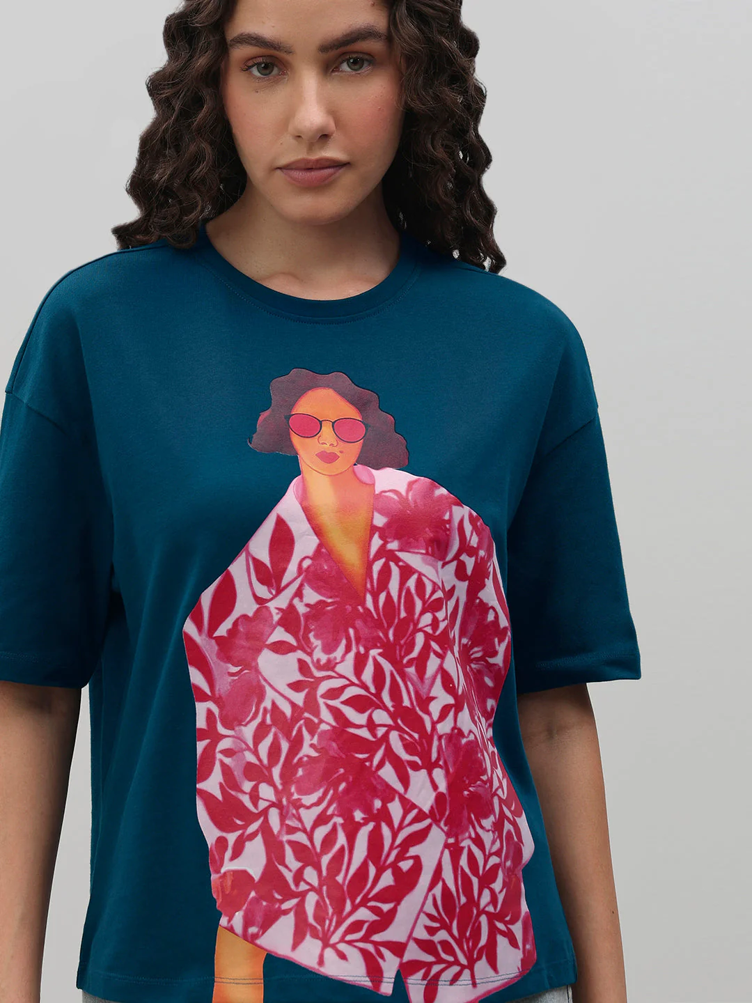 Blue Graphic Print T-Shirt - Image 6