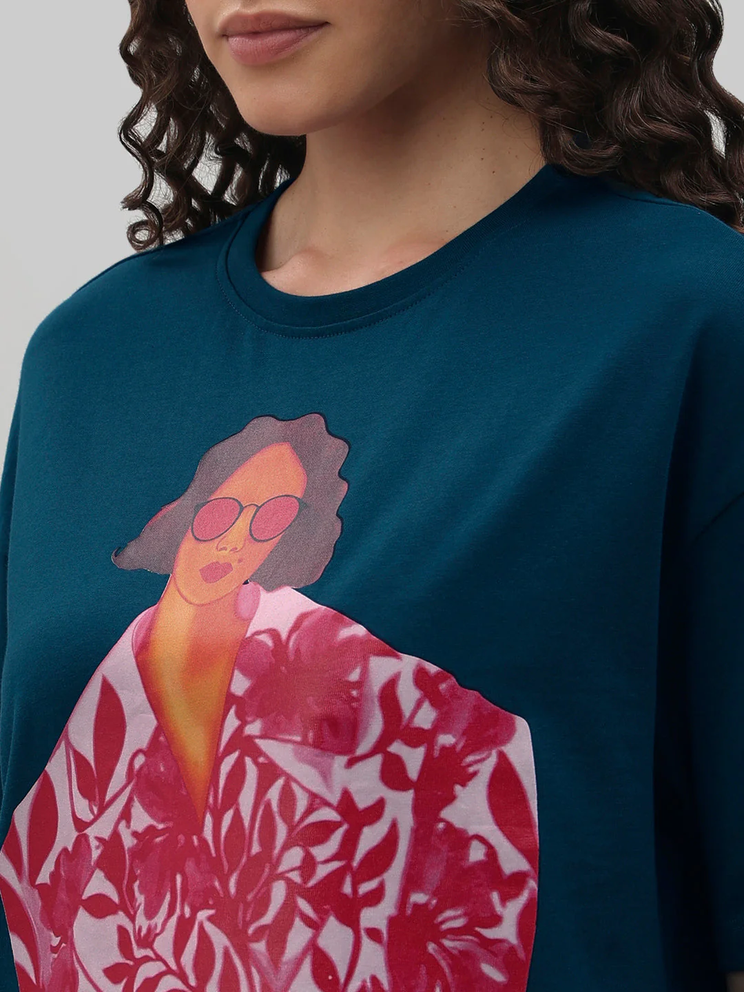 Blue Graphic Print T-Shirt - Image 8