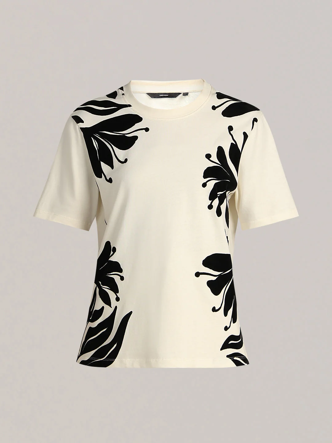 Tropical Print Cotton T-shirt - Image 7
