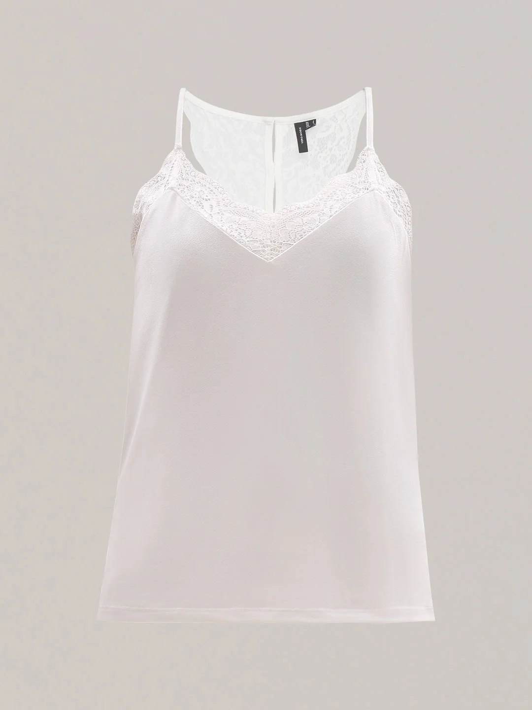 White Lace Detail Cami Top - Image 7