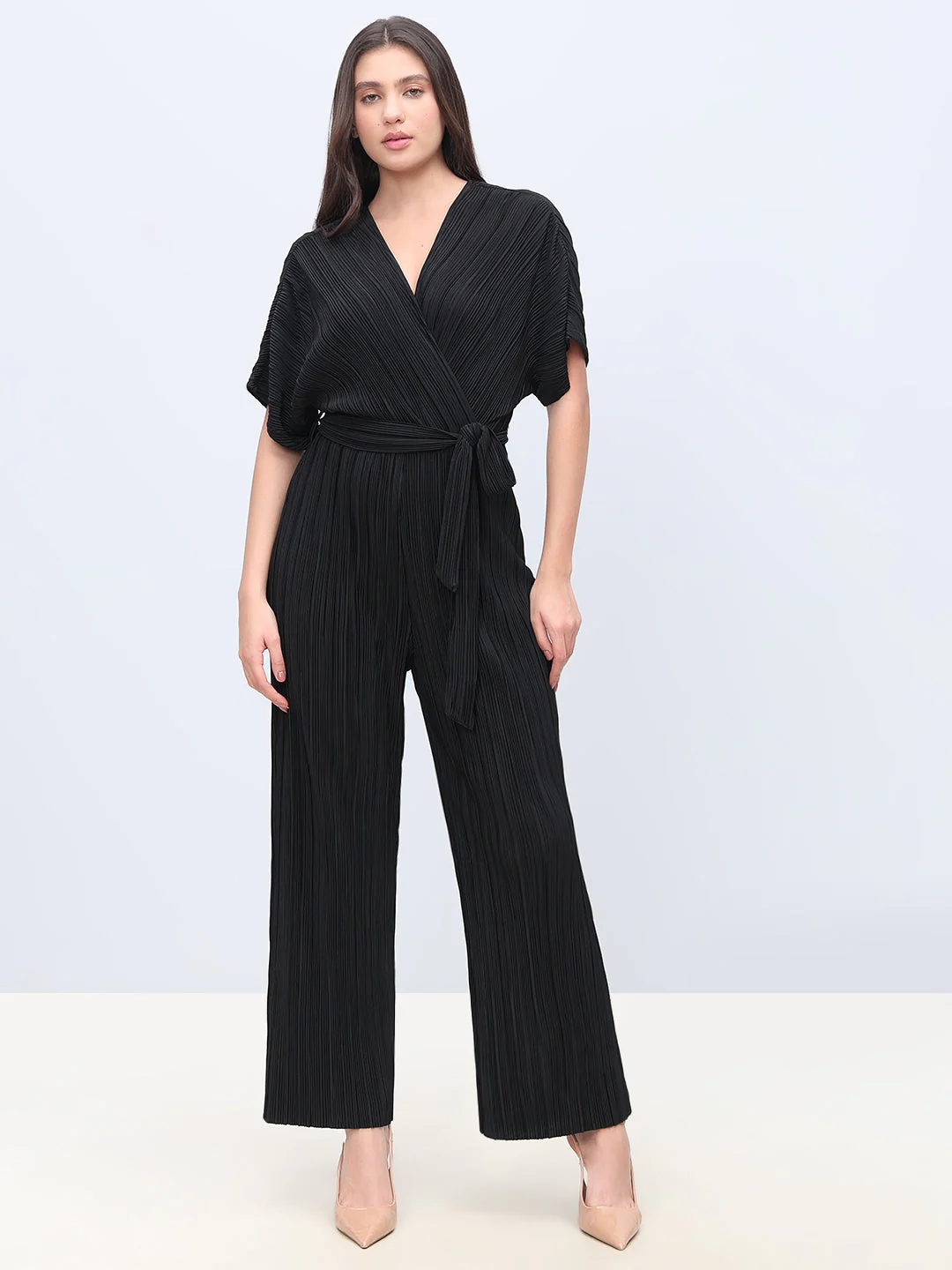 Black Ankle Length Jumpsuit - Image 2