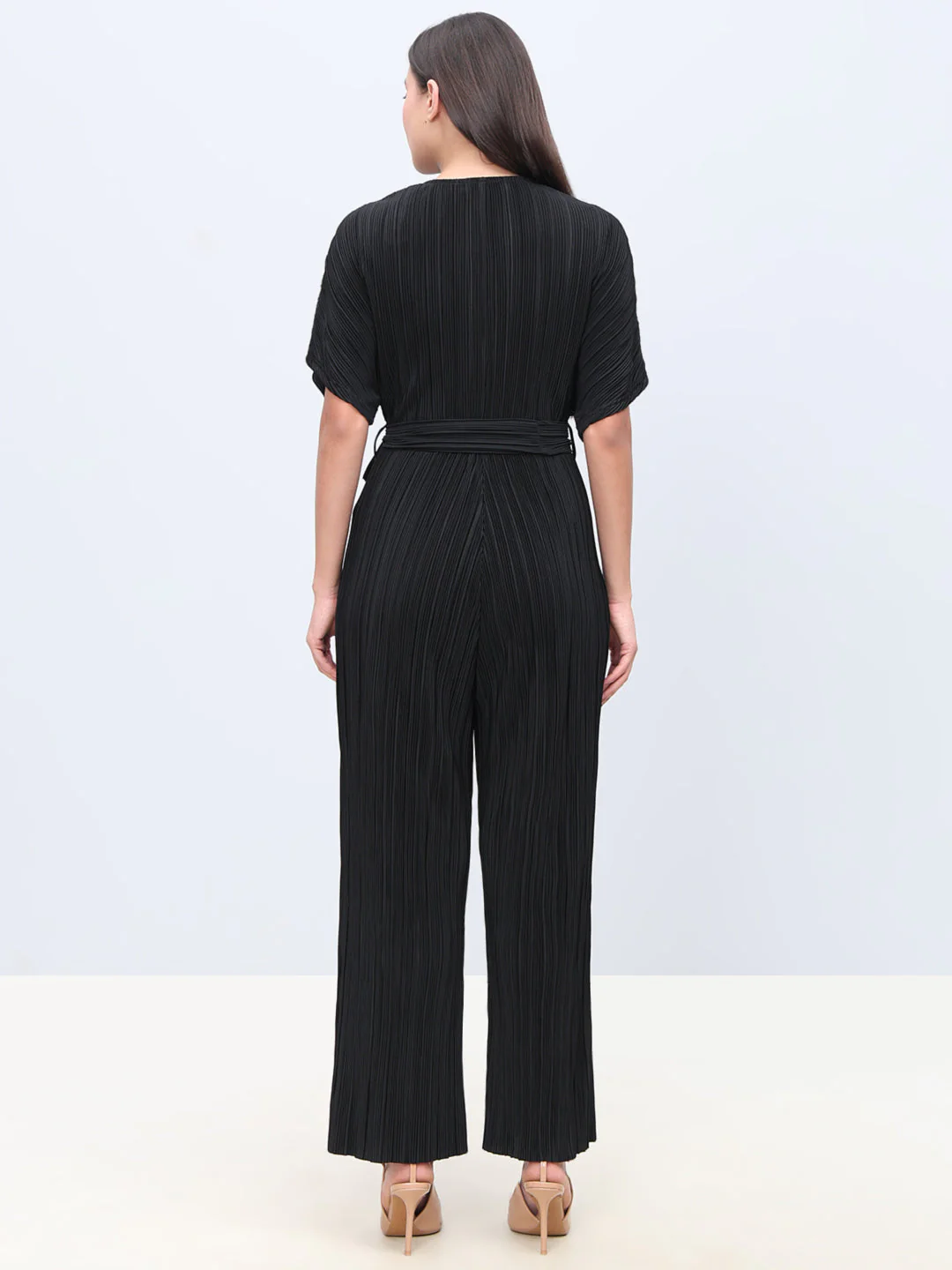 Black Ankle Length Jumpsuit - Image 4