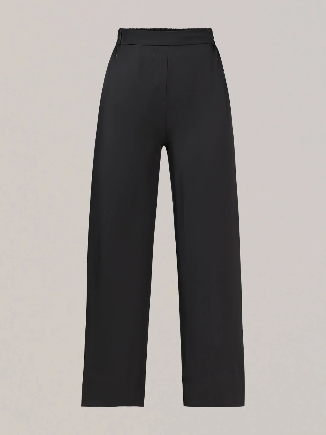 Black High Rise Straight Fit Trousers - Image 7