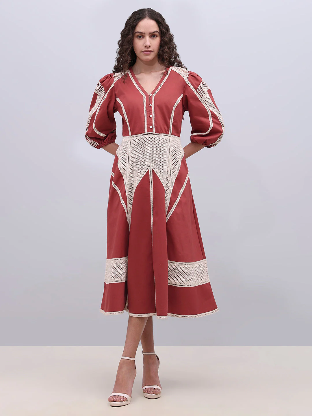 Printed Midi Dress - Image 2