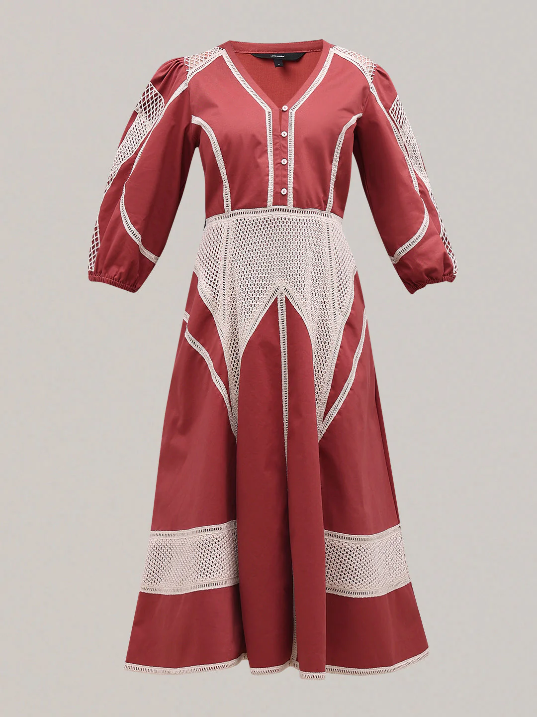 Printed Midi Dress - Image 7
