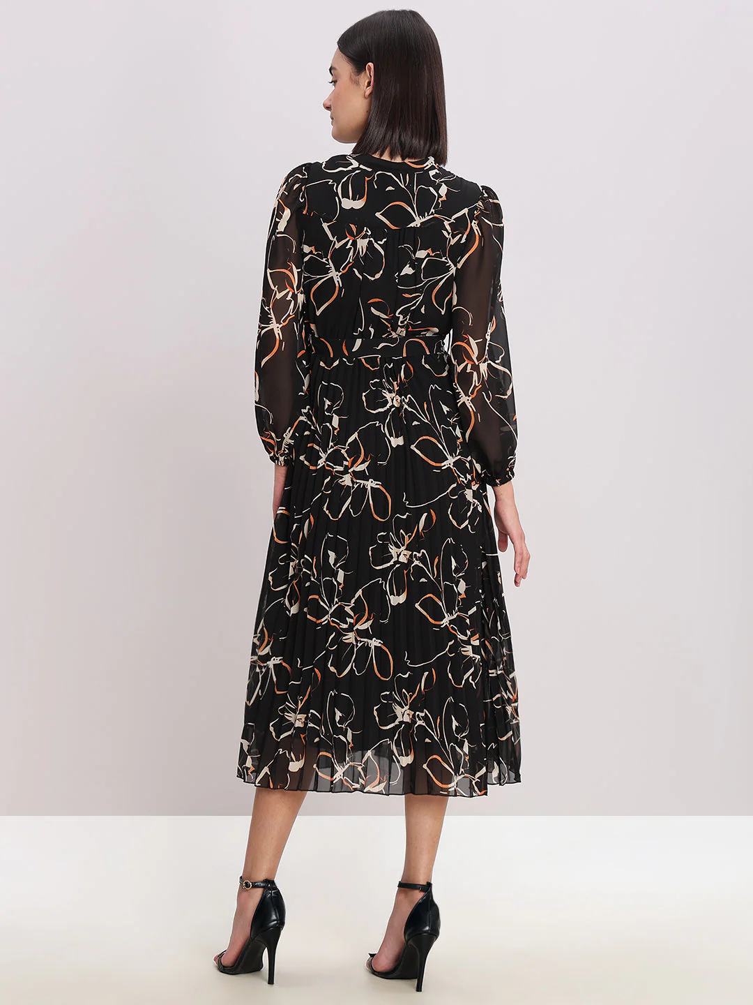 Floral V-Neck Dress - Image 4