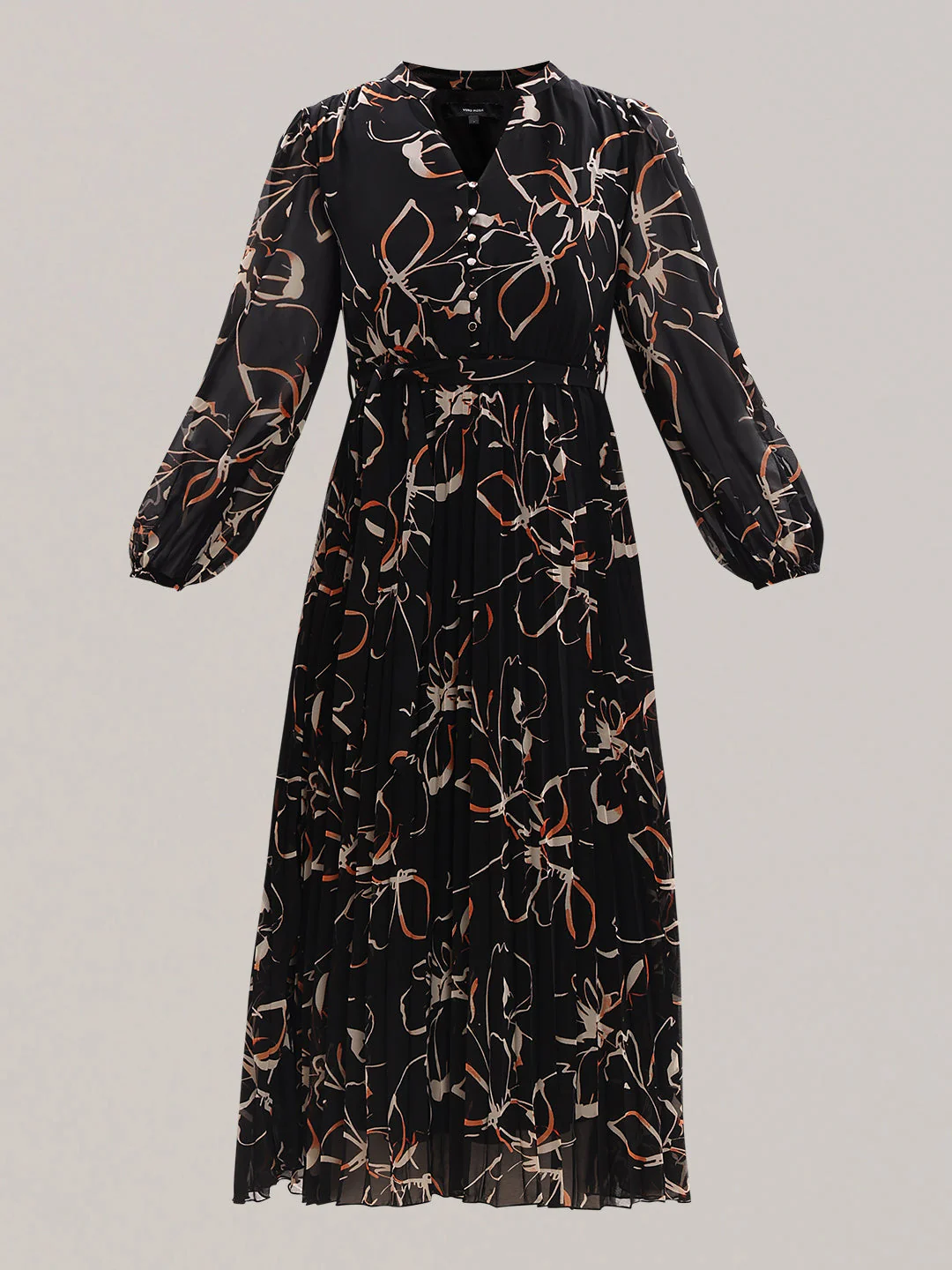 Floral V-Neck Dress - Image 7