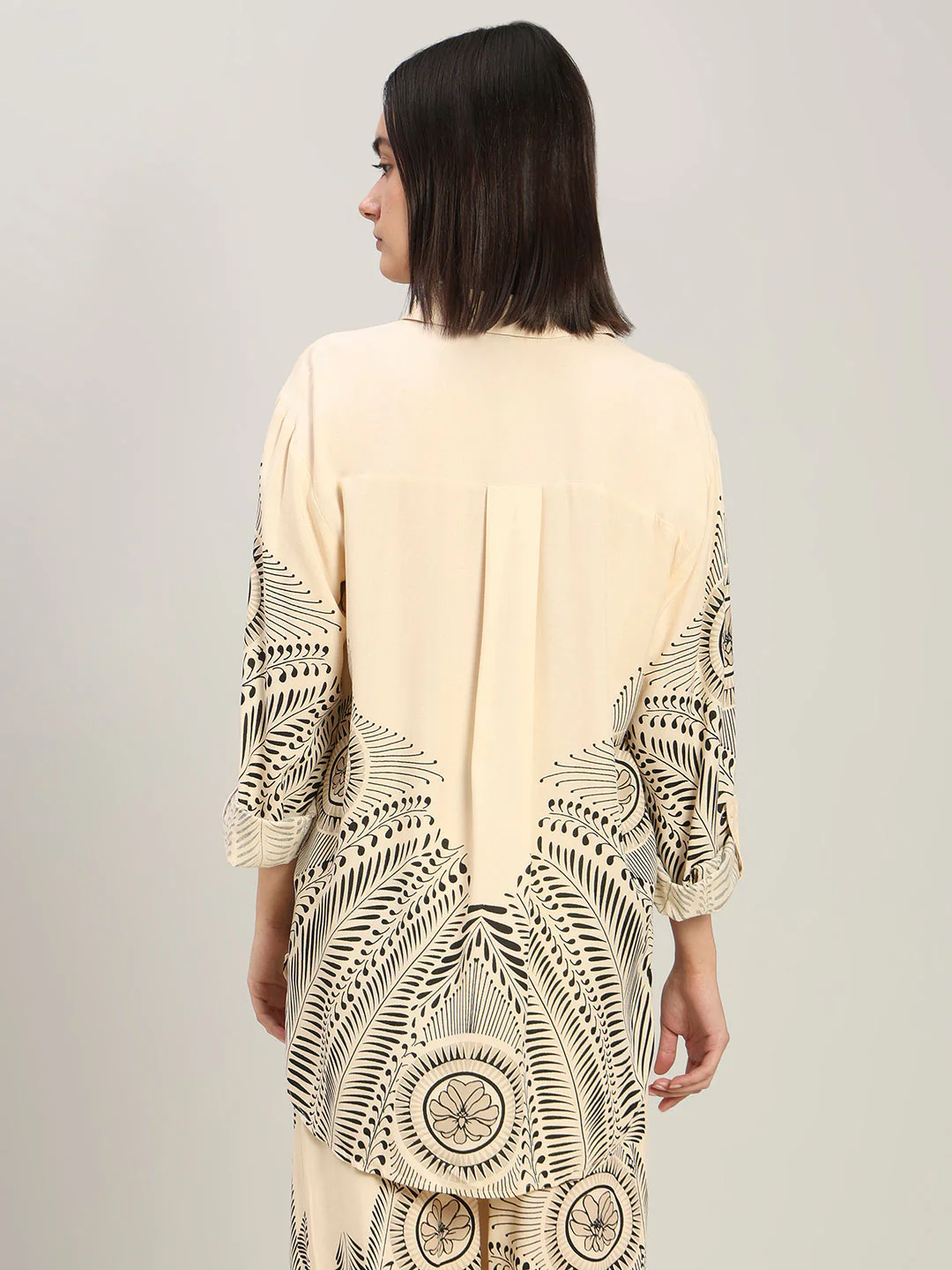 Beige Printed Shirt - Image 4