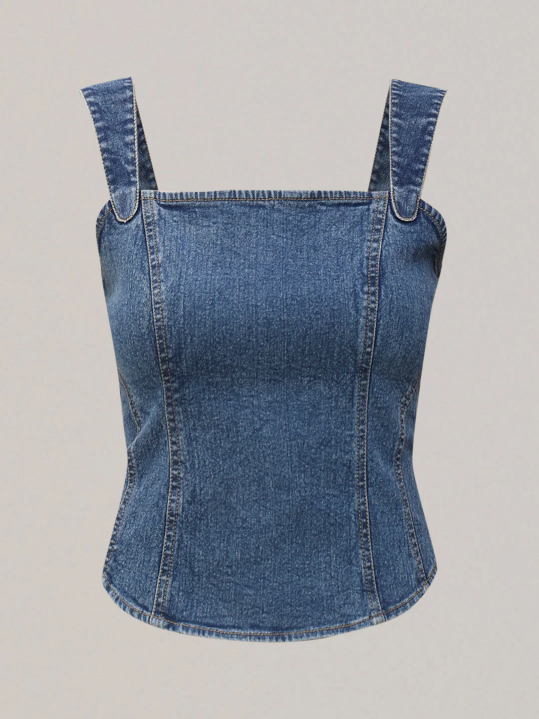 Blue Denim Corset Top - Image 7