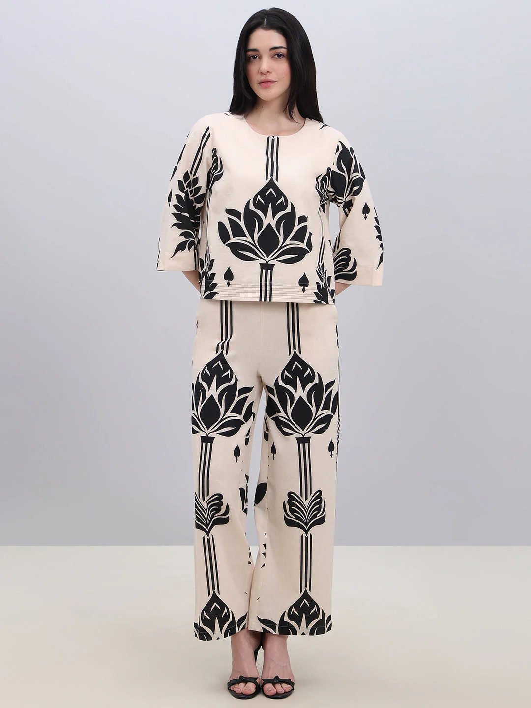Ecru Printed Top - Image 5