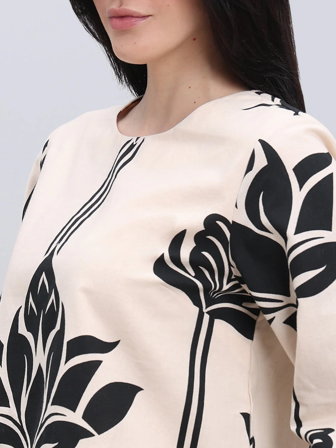 Ecru Printed Top - Image 8