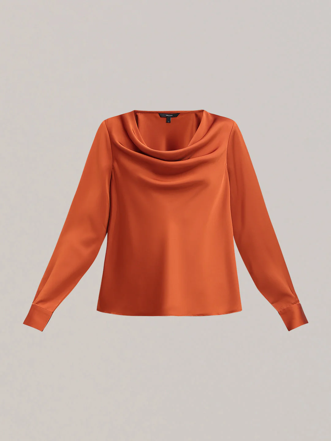 Rust Orange Cowl Neck Top - Image 7