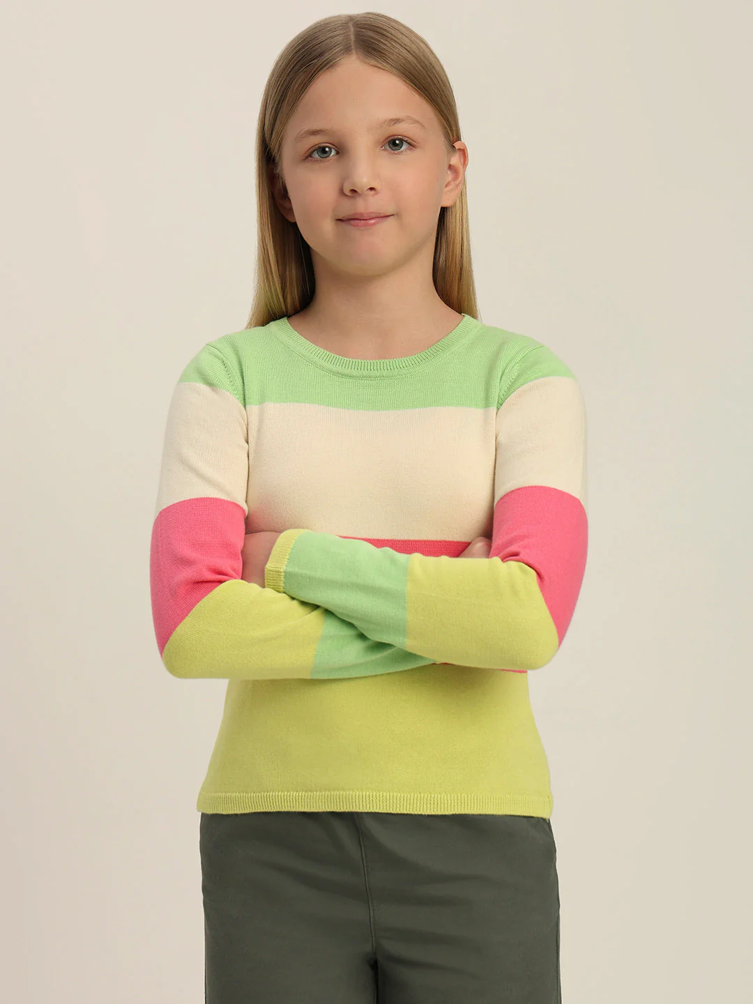 Girls Colourblocked Sweater - Image 2