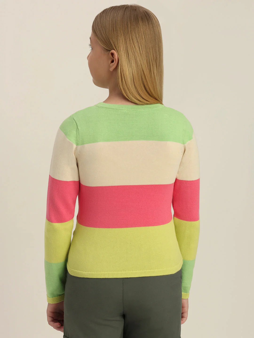Girls Colourblocked Sweater - Image 4