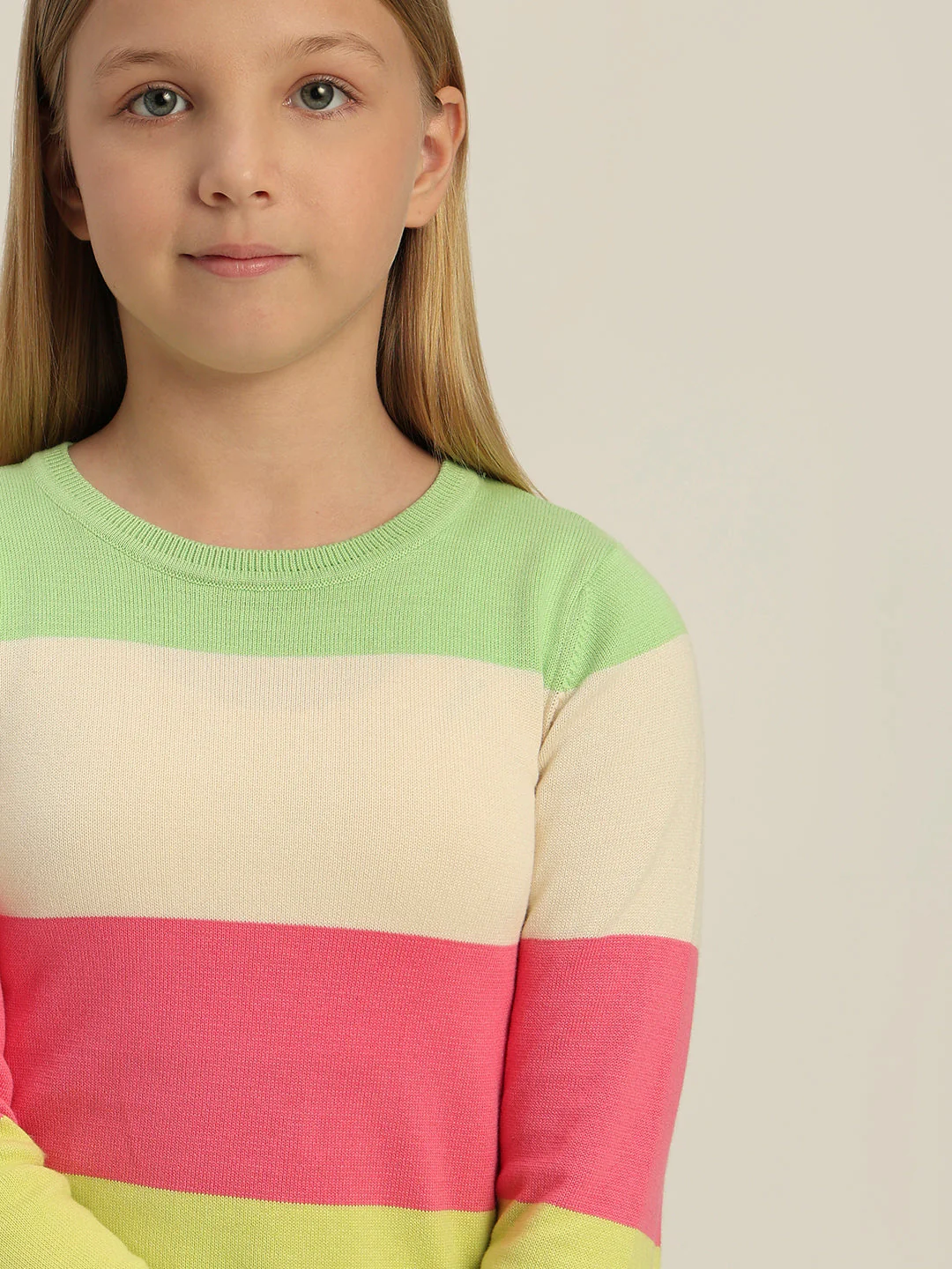 Girls Colourblocked Sweater - Image 6