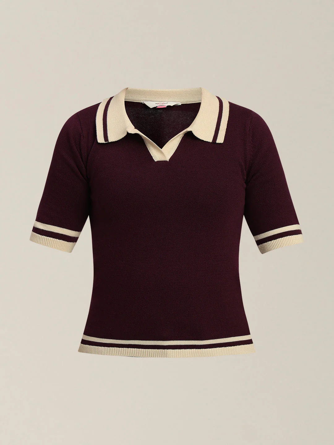 Girls Contrast Tipping Knit Polo - Image 7