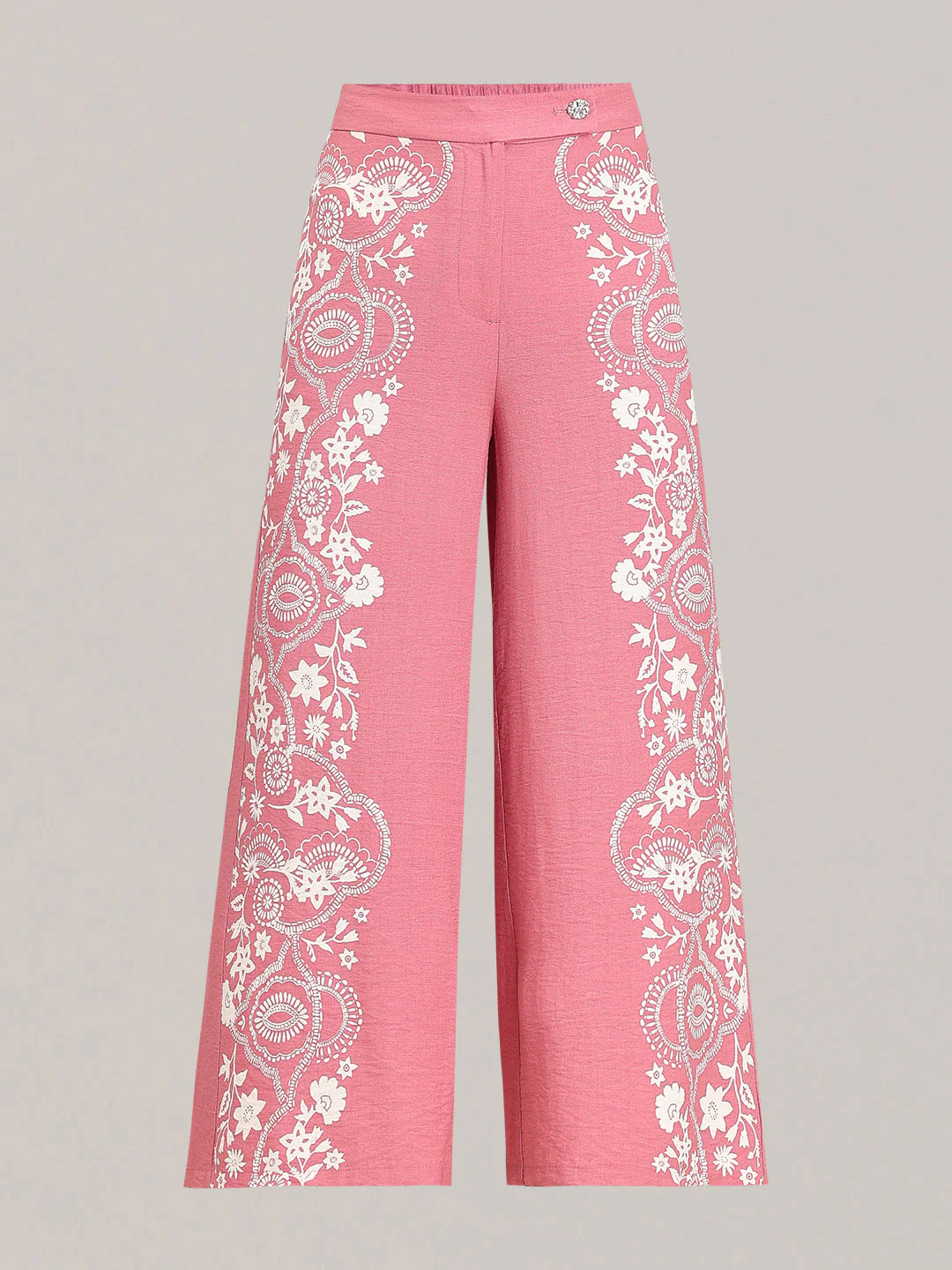 Light Pink Printed Pants - Image 7