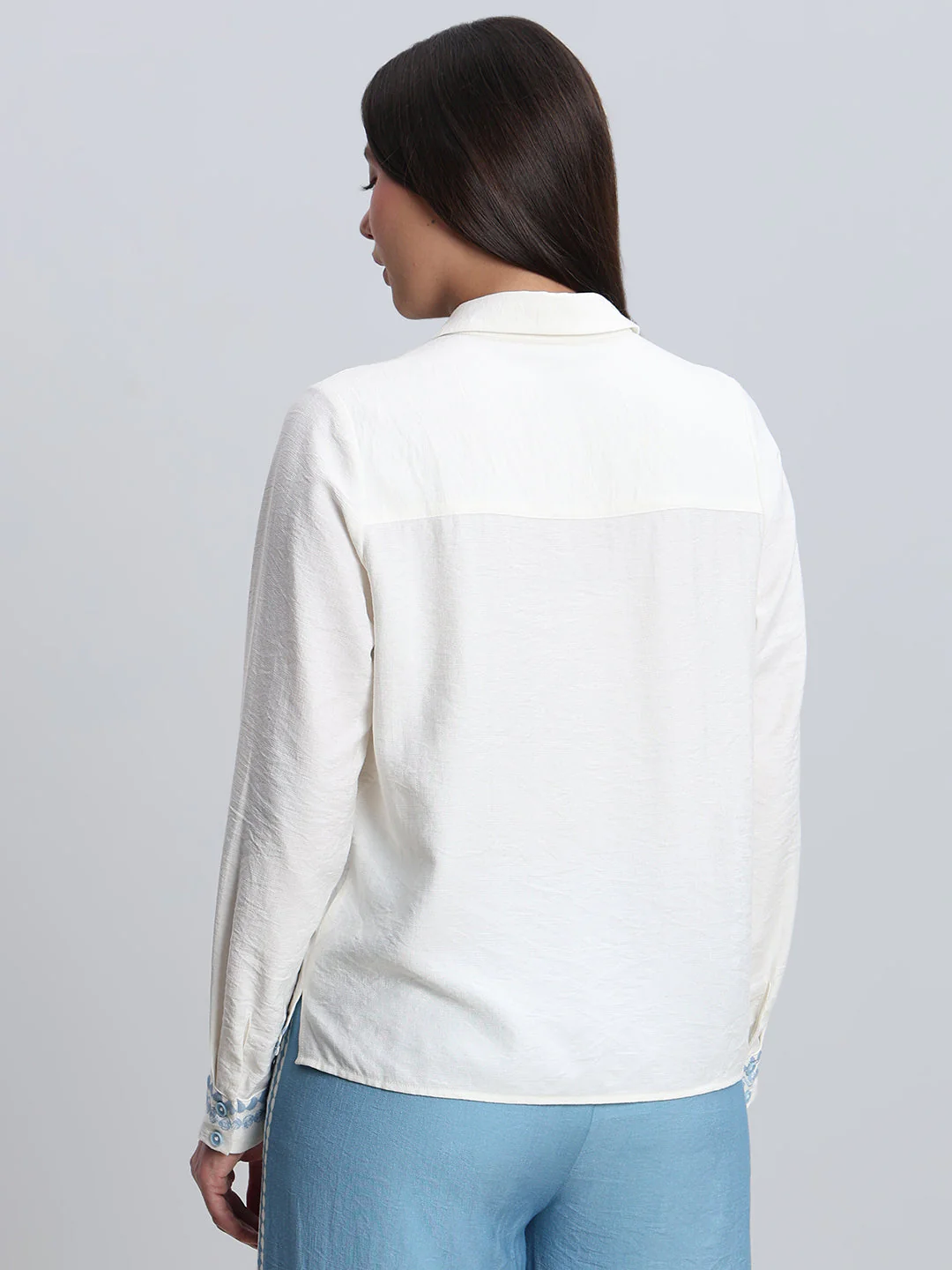 White Printed Shirt - Image 4