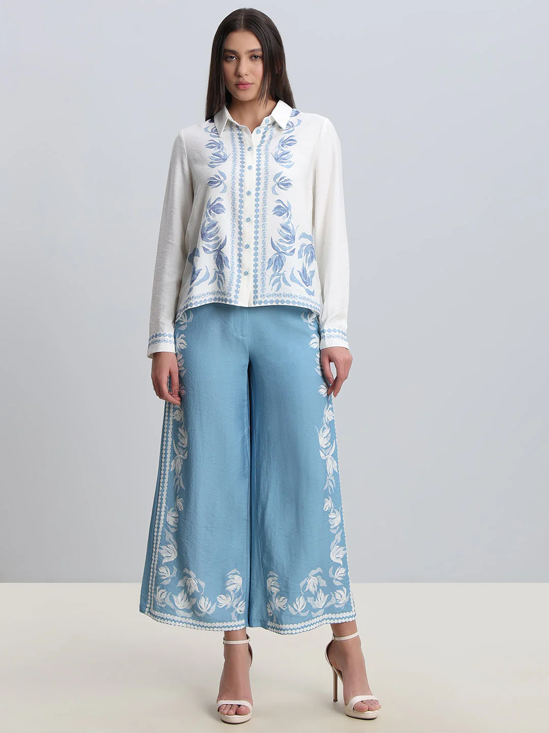 White Printed Shirt - Image 5