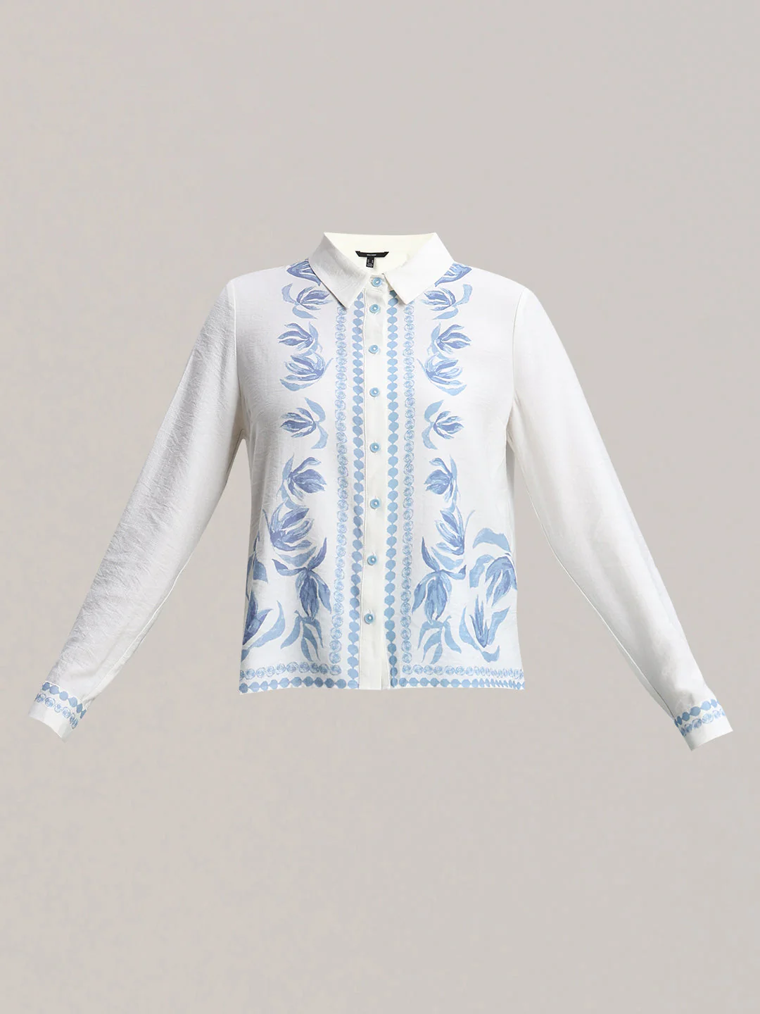 White Printed Shirt - Image 7