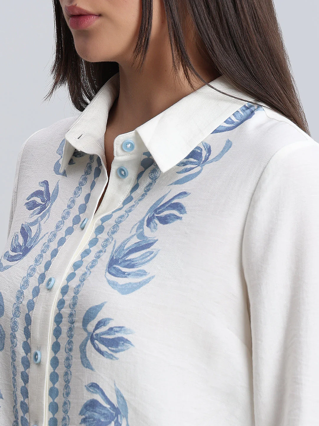 White Printed Shirt - Image 8