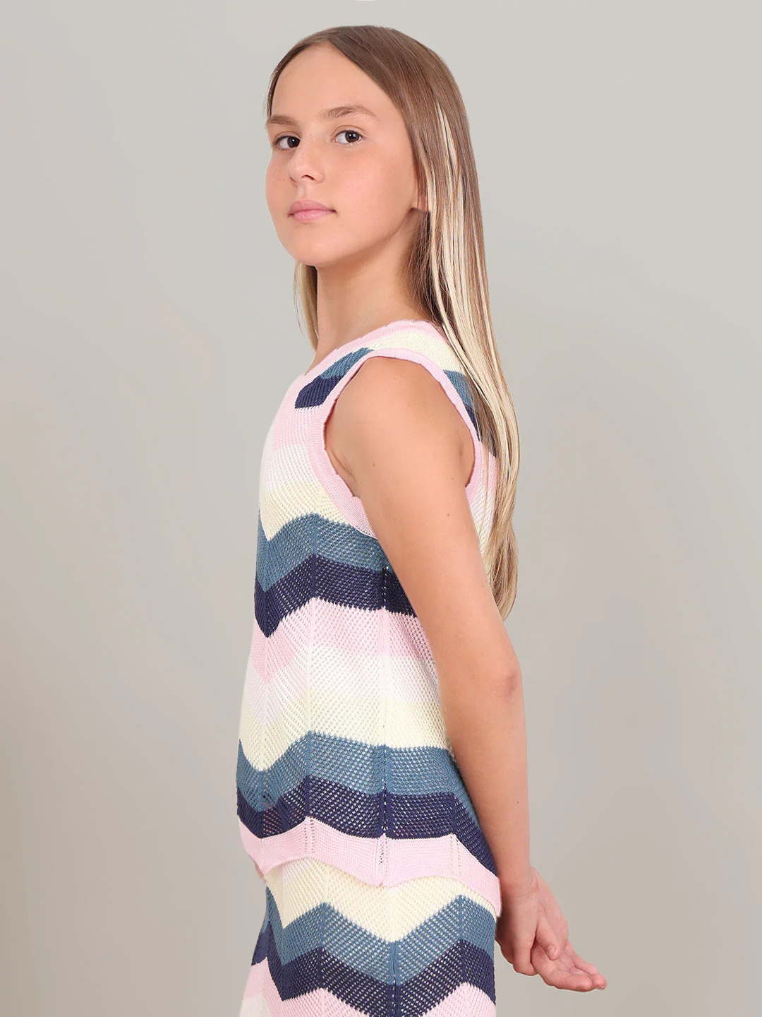 GIRL Chevron Knitted Top - Image 3