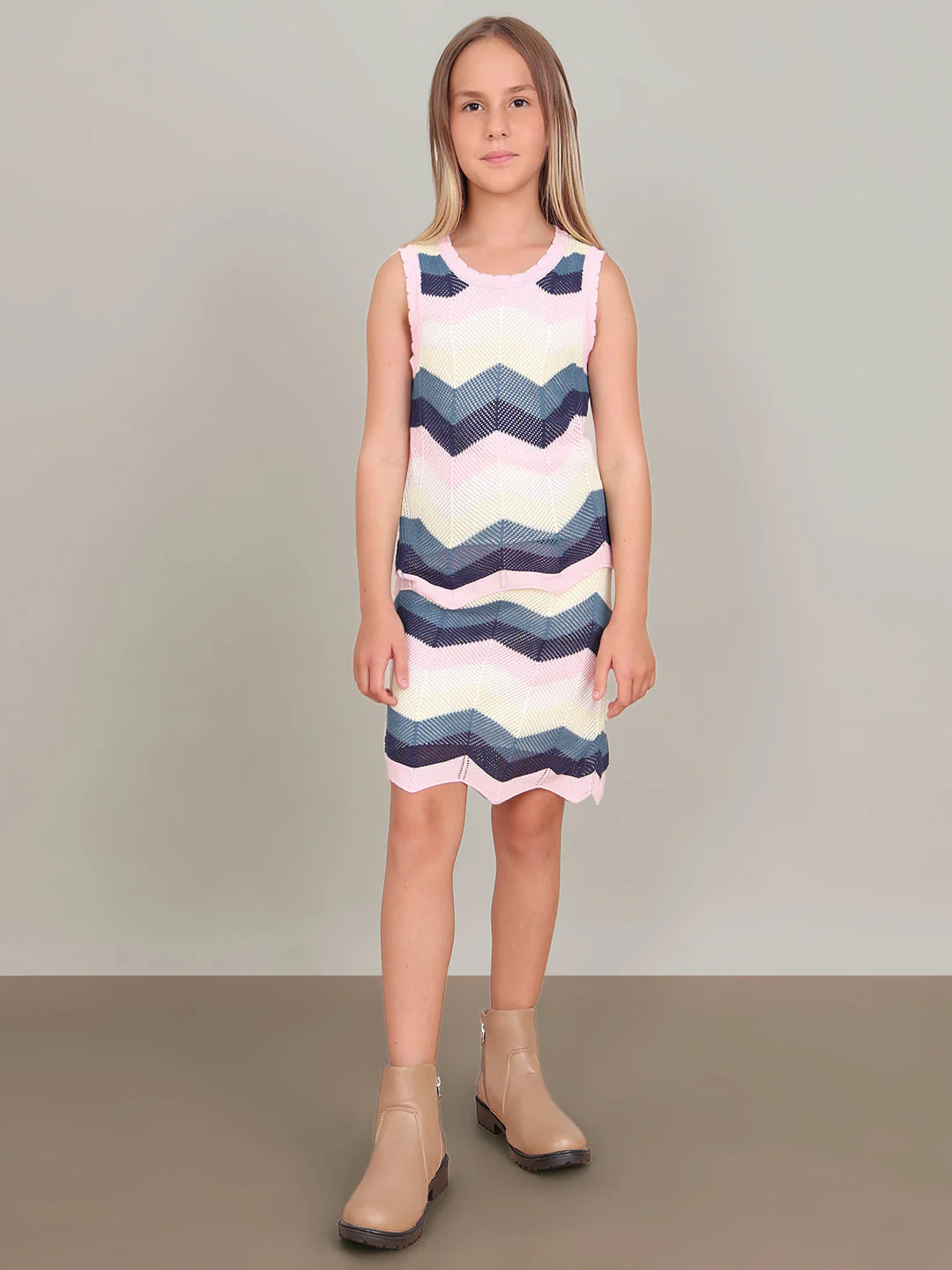 GIRL Chevron Knitted Top - Image 5