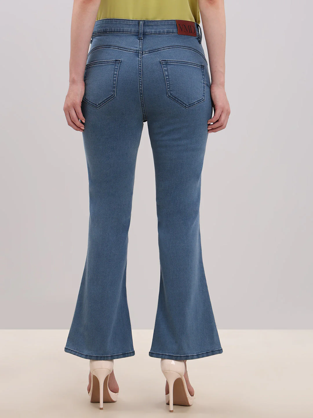Blue High Rise Eric Bootcut Jeans - Image 4