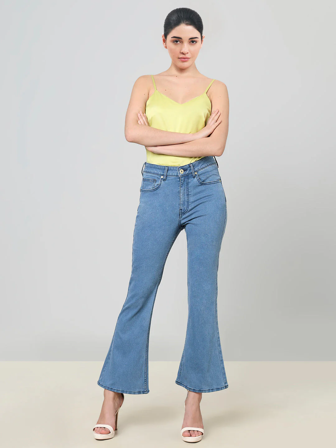 Blue High Rise Eric Bootcut Jeans - Image 5