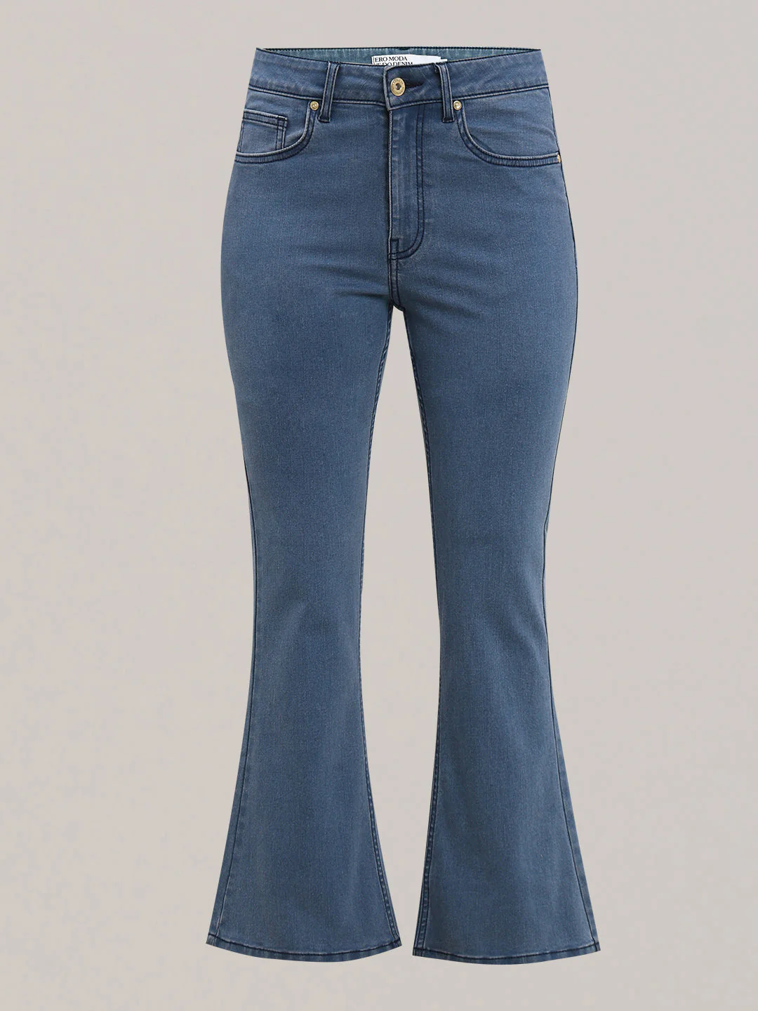 Blue High Rise Eric Bootcut Jeans - Image 7