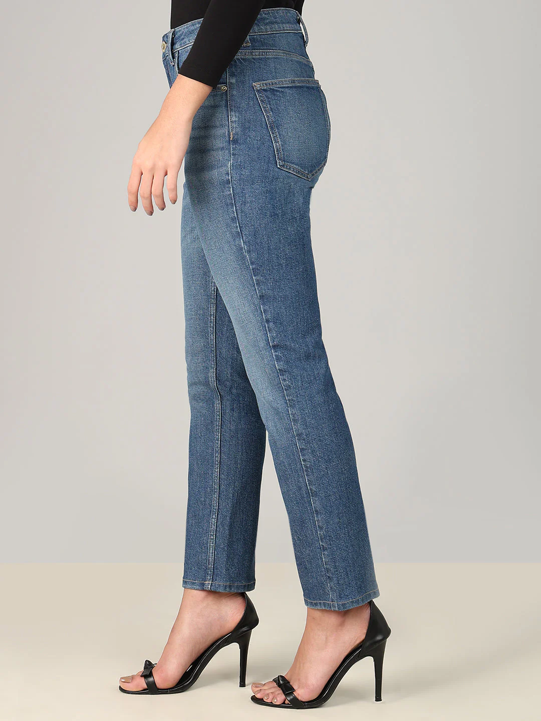 Classic Blue Straight Fit Jeans - Image 3